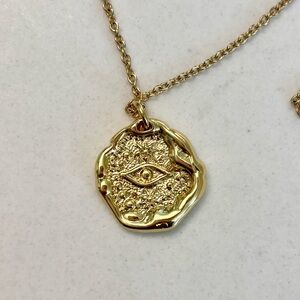 Celeste Starre Gilded Eye Necklace